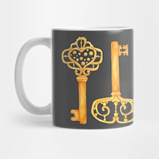 gold keys Mug